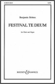 Festival Te Deum SATB choral sheet music cover Thumbnail